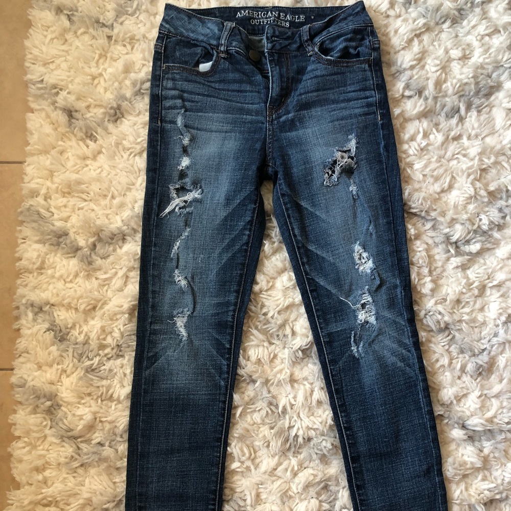 AMERICAN EAGLE HIGH RISE JEGGING SIZE 0